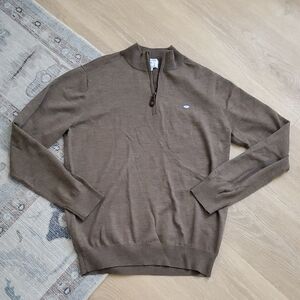 Southern Tide Men's Skipjack Merino Wool 1/4 Zip Sweater SzM